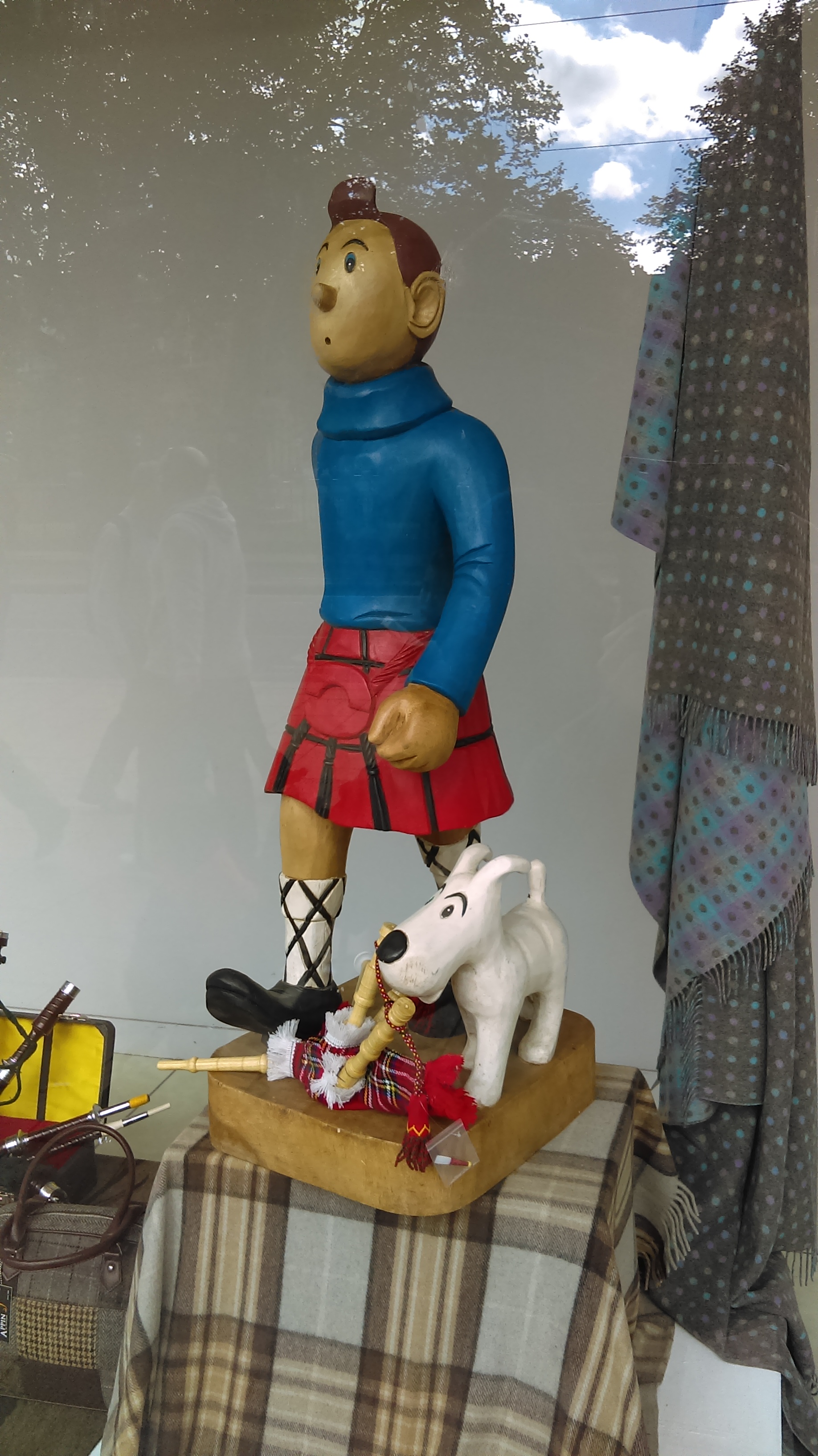Tintin escocès amb un kilt